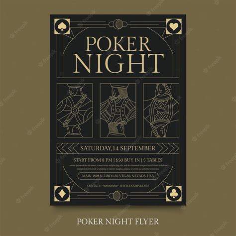 A noite de poker modelo de convite