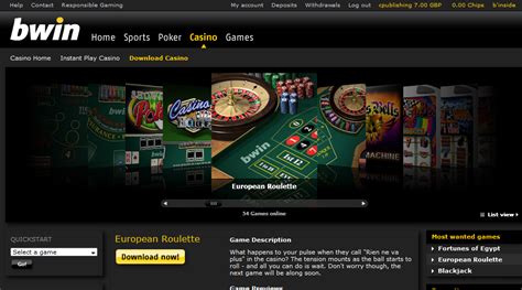 Bwin players access to casino website