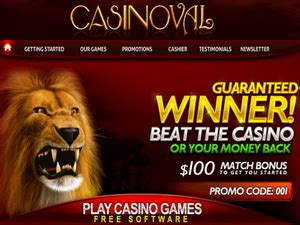 Casinoval casino bonus