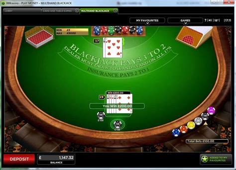 European Blackjack 2 888 Casino