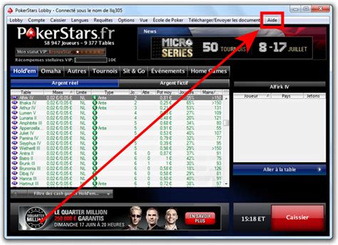 Software de contact pokerstars