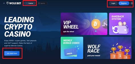 Wolf bet casino aplicação